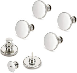 4/8Pcs Adjustable Detachable Jeans Pin Buttons Nail Sewing-free Retro Metal Buckles for DIY Clothing Garment Button Accessories