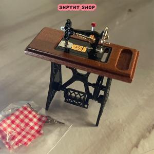 【BUY 1 TAKE 1】 1:12 Dollhouse Mini Furniture Sewing Machine with Scissors for Doll House Decor