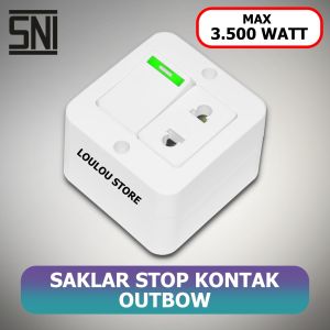 Stop Kontak Saklar Engkel OUTBOW Single VISICOM VS 903 OB VS-903-OB VS903 OB Tempel Dinding