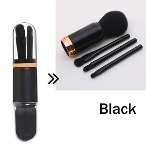 4pcs/set Mini Telescopic Makeup Brushes Set Travel Portable Cosmetics Tools Powder Eyeshadow Blending Face Makeup Brush 4in1 Makeup Brush Portable Beauty Tool Makeup Brush Mini Makeup Brush Set Blush brush