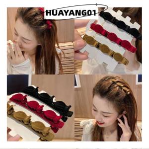 HUAYANG01 [HOT FASHION] Flocked Bangs Hair Clip Headwear Duckbill Hair Claws Barrettes Vintage Hair Clips Hairgrip Braided Fashion Hairpins Hair Accessories Headwear