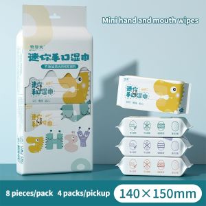 (HOME+) Thickened Mini Pocket Baby Wet Wipes 99.9% Bacteriostatic Universal Sanitary Wipes for Kids Adults
