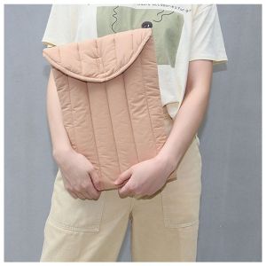 MINUTE Soft Laptop Bag Water Resistant Shockproof Tablet Sleeve Portable Embroidered Cotton Notebook Computer Case for Lenovo/HP/Dell Travel