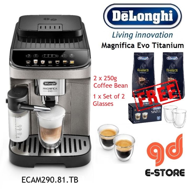 Delonghi ECAM29081TB Magnifica Evo Titanium Black Fully