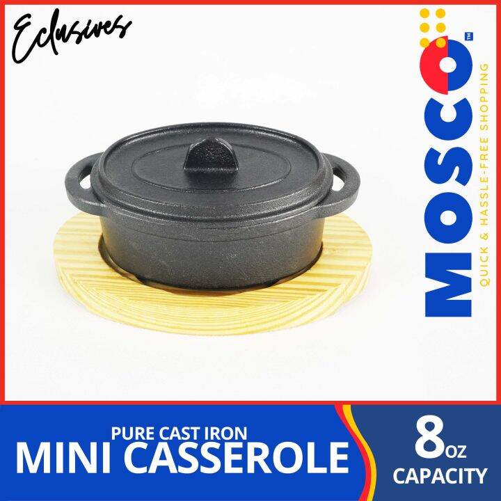 MOSCO™ Exclusives Mini Oval Casserole | Baking Pure Cast Iron Non-Stick ...