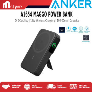 Anker A1654 MagGo Power Bank Qi2 Certified 15W Ultra-Fast MagSafe-Compatible Portable Charger 10000mAh Battery Pack