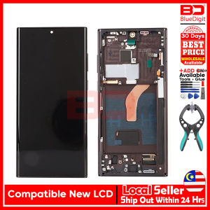 Compatible LCD For Samsung S22 Ultra 5G S908 SM-S908B SM-S908U OLED W/F Display Touch Screen Digitizer Replacement
