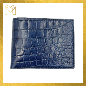Ví nam ví da cá sấu một mặt dáng ngang cao cấp chính hãng Men Leather M8V61BB quà tặng sinh nhật đẹp sang trọng bóp nam da thật hàng hiệu giá rẻ
