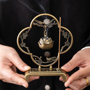 Lư treo dùng xông trầm đỉnh đốt xông trầm hàng đẹp (tặng 1 ống nhang vân mây tầm 42 khoanh)