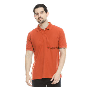 Polo Shirt Polos Lengan Pendek Esperanza - Warna Terracotta