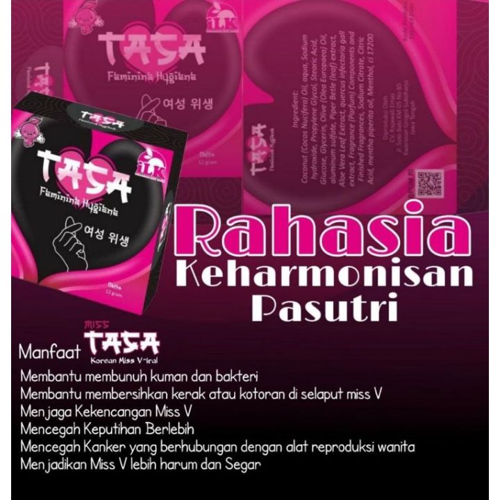 Sabun TASA Miss V / Sabun Miss V TASA / Sabun Mis V TASA / Sabun Miss Tassa Rapet Wangi dan Keset Aman BPOM - ready