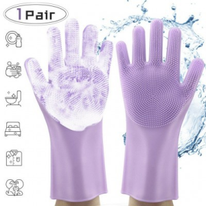Pet Dog Cat Bathing Glove Brush Silicone Dishwashing Cleaning Equipment宠物沐浴手套 Pet Grooming Gloves Cat Dog Silicone Shower Bathing Brush Massage Hair Removal Cleaning Glove