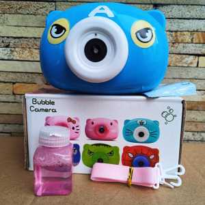 Mainan Bubble Camera Elektrik Mainan Gelembung Sabun Bentuk Kamera Buble Ada Lampu dan Musik
