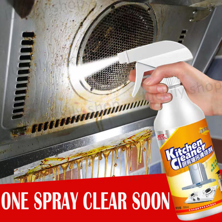 Kitchen Cleaner Spray Home Grease Removal Cleaning Bubble Spray Heavy Oil  Dirt Detergent Multi-purpose Non Toxic Foam Kitchen Liquid Effective  Decontamination Kitchenware Cleaner 500ml