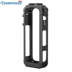 Magnetic Quick Release Camera Cage for Insta360 X5 with Anti-Slip Grip and Durable Aluminum Construction for Outdoor Filming