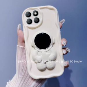 ใหม่ เคสโทรศัพท์ Phone Case Honor X6C HonorX6C อินน่ารักลายการ์ตูนแนวโน้มแฟชั่นปลอกอ่อนรวมทุกอย่างพร้อมขาตั้งนักบินอวกาศและสร้อยข้อมือความรัก Cover 2025