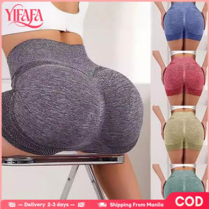 YIFAFA （Buy 2 Take 1）Seamless Sports Shorts High Waist Elastic Butt Lifter Push Up Yoga Shorts Cotton Fabric Breathable Comfort Running Fitness Gym Cycling Women Leggings