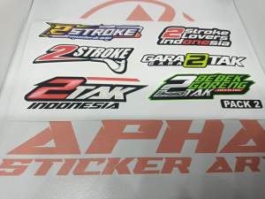 STIKER PACK 2 STROKE LOVERS PRINTING UV