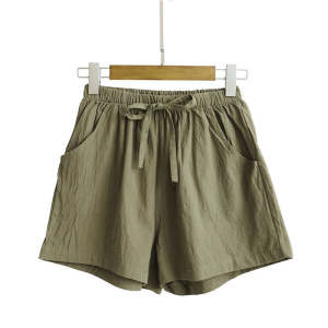 🦋 VEVE Women Shorts Summer Linen Cotton Shorts Plus Size