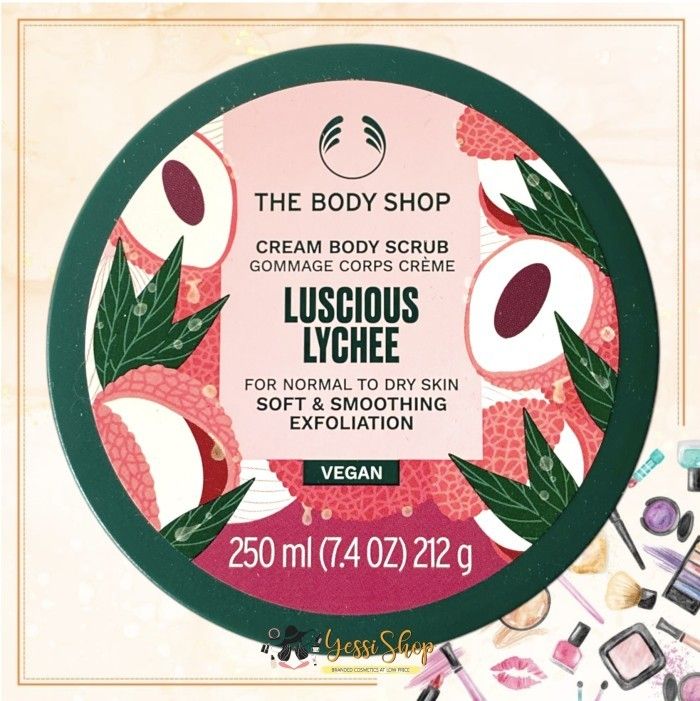 The Body Shop Luscious Lychee Body Scrub 250ml Vegan
