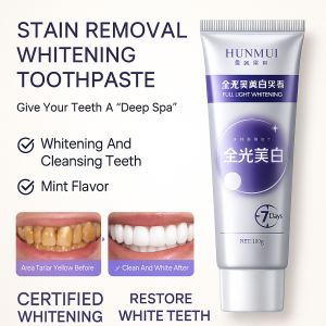 Whitening Toothpaste Cold Light Whitening Remove Stains Anti-Cavity Fresh Breath Daily Oral Care Long-Lasting Effect