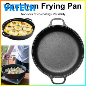 Multi-Size Cast Iron Skillet with Double Handles 8.7 9.8 11 11.8 Inch for Versatile Kitchen Use