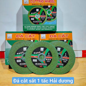 1 viên Đá cắt Hải Dương xanh MỎNG 1 tấc 100mm - Hàng Công ty đá cắt sắt cắt inox sắc bén ít hao mòn không bị bể vỡ khi sử dụng dùng cho máy mài tấc- Cửa Hàng Nam