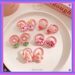 L4 - IKAT RAMBUT ANAK 10PCS MODEL KOREA KARAKTER LUCU / AKSESORIS RAMBUT ANAK KARET