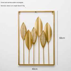 Pajangan Hiasan Dinding Nordic Style Gold Leaf Ornaments Home Decor