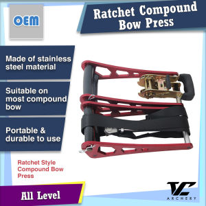 V Club Archery Ratchet Style Compound Bow Press - Adjust Draw Length / String Cams Handle Peep Sight Replacement Tool