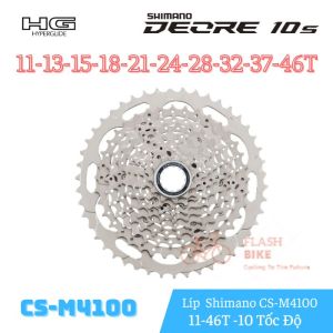Líp SHIMANO DEORE CS-M4100 10 tốc độ 11-42T / 11-46T Phụ Tùng Xe Đạp MTB Chính Hãng Tùy Chọn Full Box