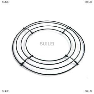 [COD] SUILEI Round Hoop DIY Christmas Wire Wreath Frame Wall Hanging For Wedding Valentines