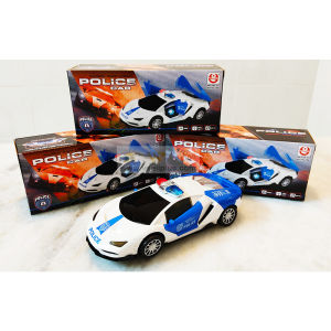 Ready Stock- Children toys Police Car with Flashing 3D Lights