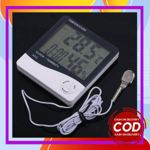 Jam Digital Thermometer HTC-1 Pengukur Suhu Ruangan Jam Multifungsi