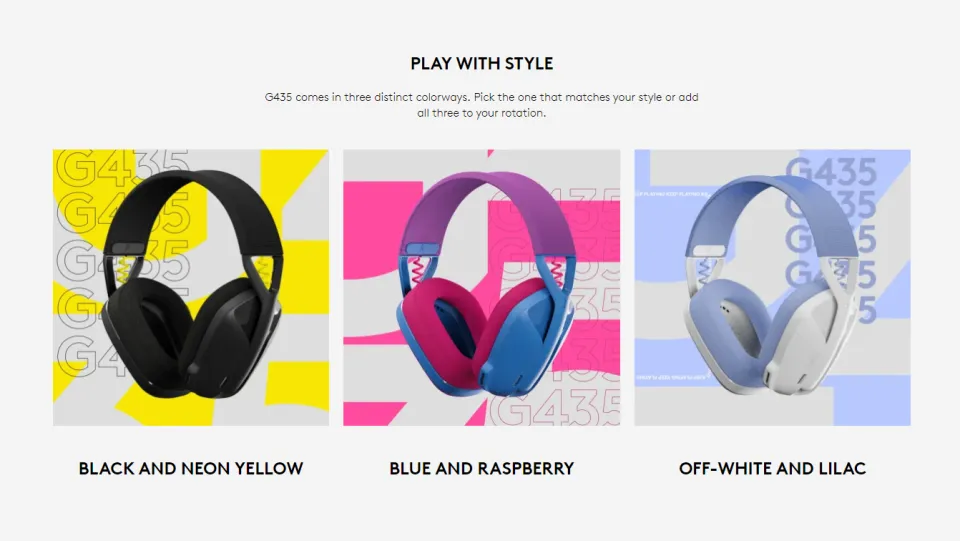 Logitech G435 Lightspeed Gaming Headset Bluetooth And Wireless