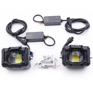 12V 24V LED Lights 100W Lens Projector Headlight Fog Work Light Spot Pods 3000K/6000K For Car Motorcycle Scooter ATV SUV Truck