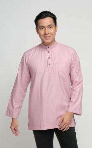 Kurta Telok Belanga Lelaki Dewasa (Berkolar) Corak Viral Dan Terkini+Plain (KAIN COMO CREPE LEMBUT)
