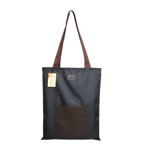Tote Bag Terbaru Bahan Kanvas DLY 31  Model Kasual Penutup Resleting Warna Hitam Bag Wanita Dan Pria