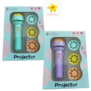 [Voucher 10k]Đèn pin chiếu 80 hình ảnh động vật siêu nhân hoạt hình sinh động cho bé