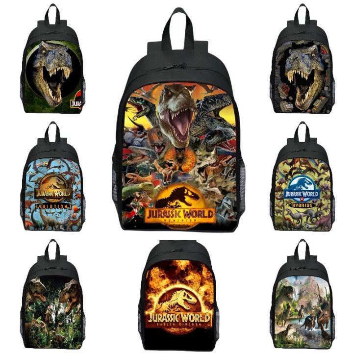 Kids Backpack Jurassic World School Bag 3D Dinosaur Cartoon