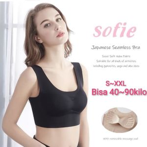 sport bra dalam wanita model seamless nyaman versi jepang Bra Sport Wanita cantik Grosir