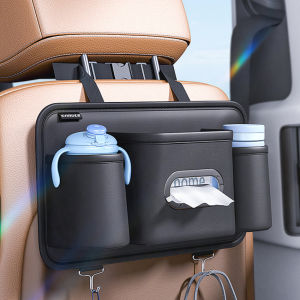 Auto Back Seat Bag Decoration Accessories Car Seat Back Storage Hanging Box Under Seat Storage Box Cup Holder Tissue Box