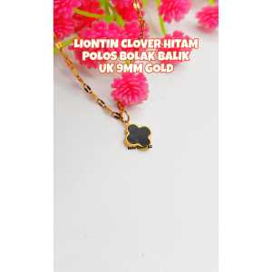 Liontin bunga  Titanium Polos Bolak Balik UK 9Mm anti luntur dan anti karat(COD)