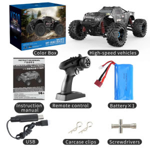 ST[Fast Delivery][Original Available] KF10 High-speed RC Car 2.4g 1/10 27cm Remote Control Pickup 4wd High-speed Off-road Off-road Vehicle Boy Toy Metal gear