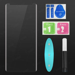 ป้องกันแสงสีม่วง ฟิล์มกระจกนิรภัย กันการแอบมอง ป้องกันเต็มจอ สำหรับ Samsung Galaxy S24 S23 Ultra S22 Plus S21 S20 Ultra S10 S9 S8 Plus Note 20 Ultra 10 Plus 9 8  ปลดล็อคลายนิ้วมือ