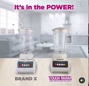 Tough Mama NTMBG-1 1.5L Glass Blender with free miller (WHITE)