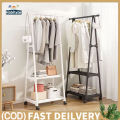 Habitate 🔥Triangle Clothes Rack Bedroom Multi-function Clothes Hanger Removable Bedroom Hanging Rack With Wheels Floor Standing#lf106#lf107. 