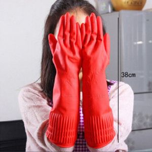 Accessories Washing Rubber Cleaning Waterproof Long Sleeve Kitchen Household Gloves Latex Gloves