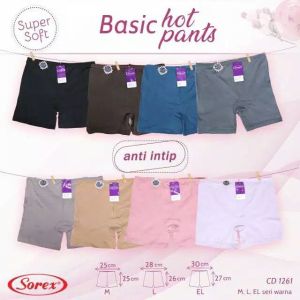 Hot pants wanita sorex 1262 1261 | Celana short wanita sorex lusinan murah | Celana stretch sorex