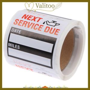 [Valitoo] 100pcs roll Oil Change Service Reminder Stickers Window Sticker Car Sticker